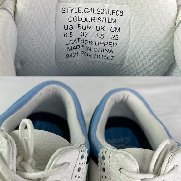G/Fore Gross-grain Gallivanter Golf Shoes White &blue size US 6.5, waterproof. - Picture 9 of 9